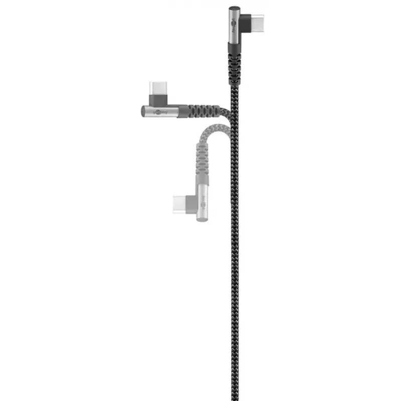 Cabo USB Goobay USB 2.0 2 m USB-C preto/cinzento