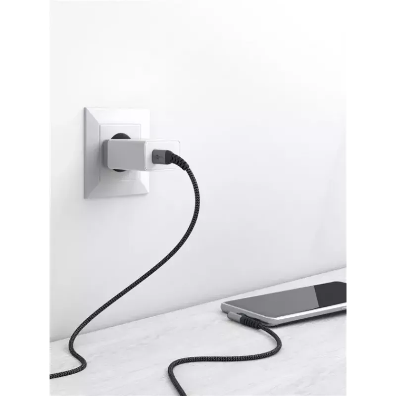 Cabo USB Goobay USB 2.0 2 m USB-C preto/cinzento