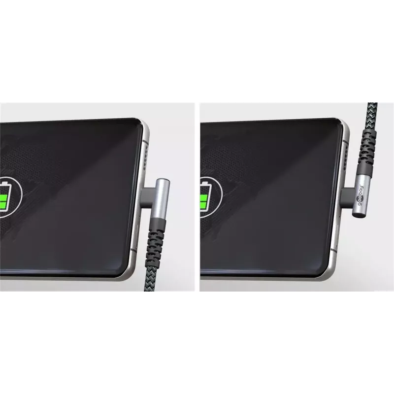 Cabo USB Goobay USB 2.0 2 m USB-C preto/cinzento