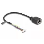 Cabo de rede DeLOCK 88007 RJ45 para 4-Pin 6-Pin Cat5e 0,3 m preto