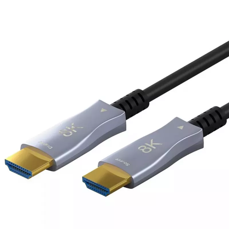 Cabo HDMI Goobay 20 m Type-A macho para macho 48 Gbit/s preto cinzento
