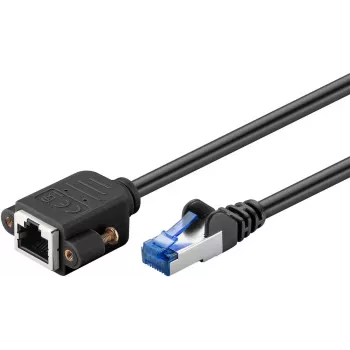 Cabo de rede Goobay 65645 RJ-45 Cat6a 5 m preto