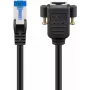 Cabo de rede Goobay 65645 RJ-45 Cat6a 5 m preto