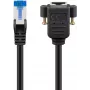 Cabo de rede Goobay 65641 RJ-45 Cat6a 0,5 m preto