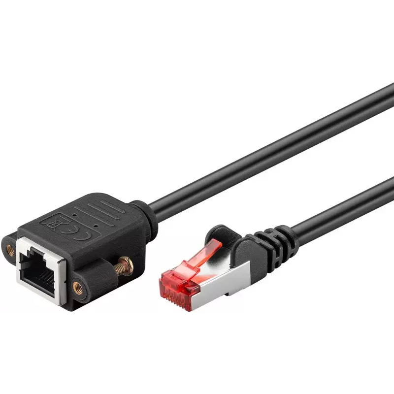 Cabo de rede Goobay 65637 RJ-45 Cat6 1 m preto