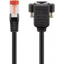 Cabo de rede Goobay 65637 RJ-45 Cat6 1 m preto