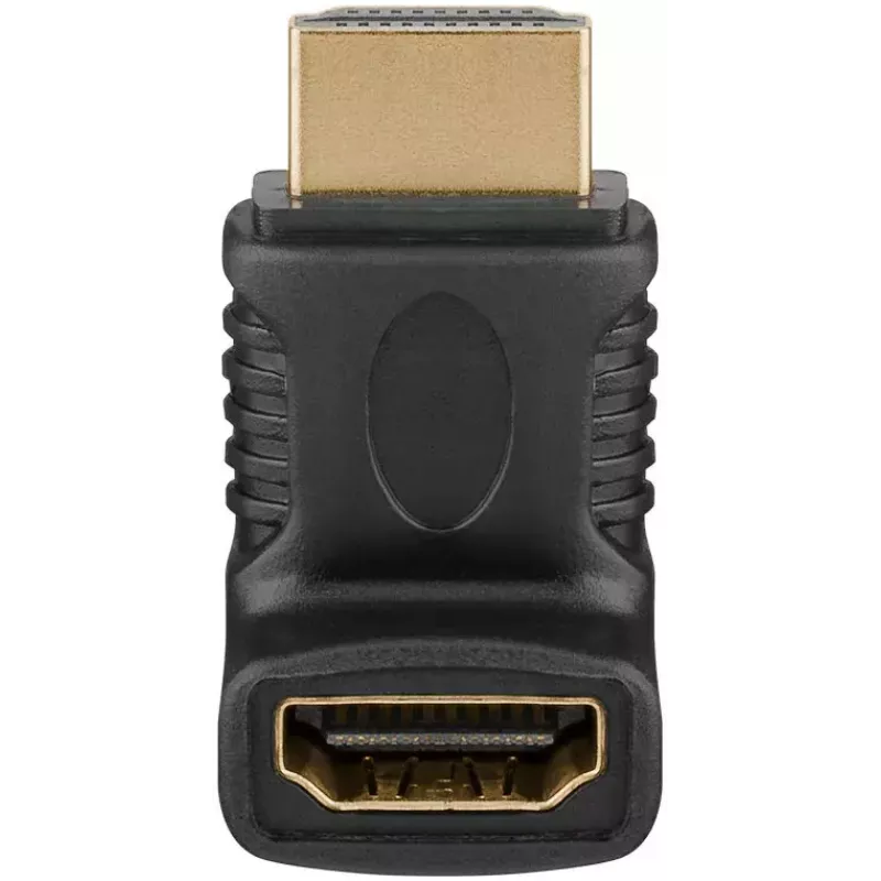 Adaptador de cabo de vídeo HDMI Goobay 65744 preto conector fêmea de alta qualidade