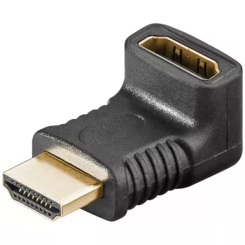 Adaptador de cabo de vídeo HDMI Goobay 65744 preto conector fêmea de alta qualidade