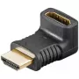 Adaptador de cabo de vídeo HDMI Goobay 65744 preto conector fêmea de alta qualidade