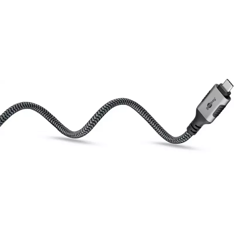 Adaptador Goobay USB-C para RJ-45 10m preto prateado