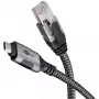Adaptador Goobay USB-C para RJ-45 10m preto prateado