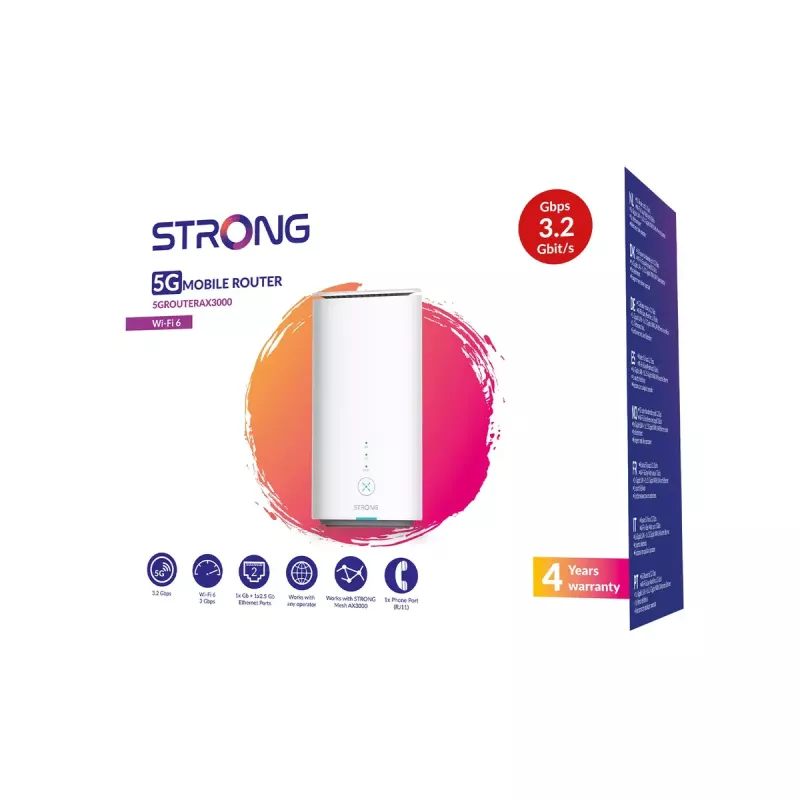 Router móvel Strong 5G Router AX3000 Wi-Fi 5