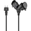 Goobay 65434 Extensão elétrica 5 m 2 tomadas AC exterior preto