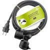 Goobay 65434 Extensão elétrica 5 m 2 tomadas AC exterior preto