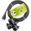 Extensão elétrica Goobay 65438 10m 3 tomadas AC exterior preto
