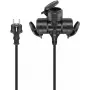 Extensão elétrica Goobay 65438 10m 3 tomadas AC exterior preto