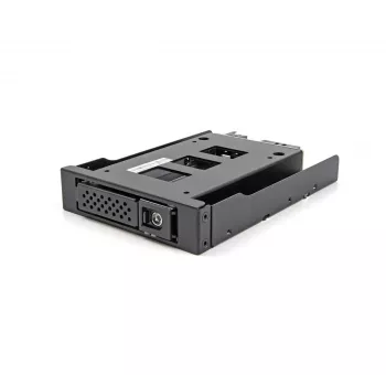 Moldura de montagem DeLOCK 3,5 polegadas moldura metálica para baía slim Mobile Rack preto
