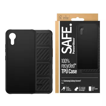 PanzerGlass SAFE. by ® Capa TPU preta Samsung Galaxy Xcover7