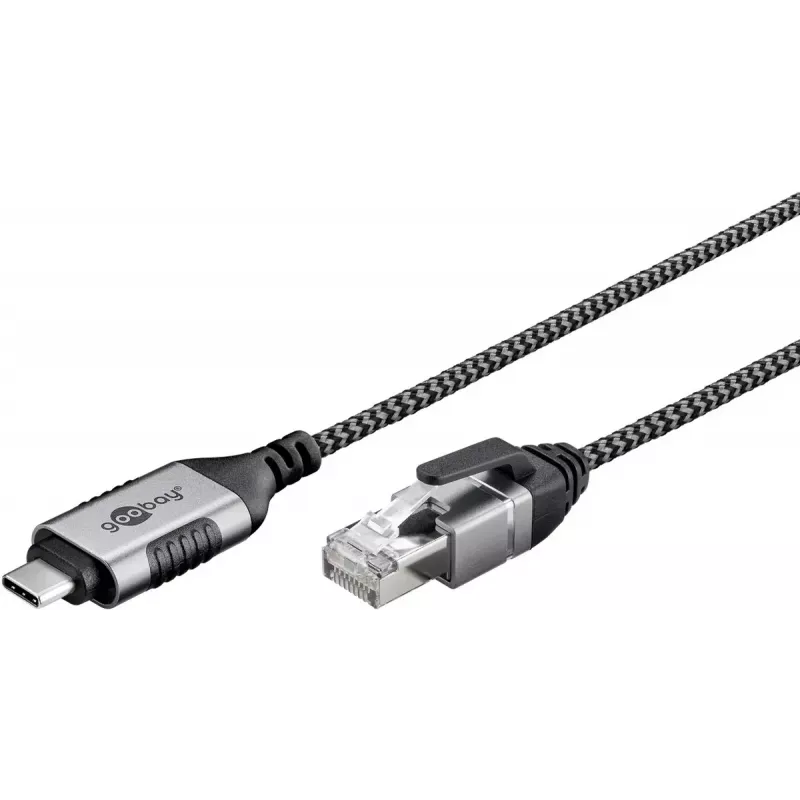 Goobay Cabo Ethernet USB-C 3.1 para RJ45 Slim, 10 m (74407)