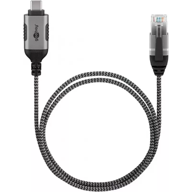 Goobay Cabo Ethernet USB-C 3.1 para RJ45 Slim, 10 m (74407)