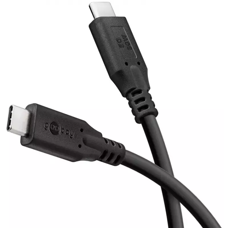 Cabo USB Goobay 74698 USB 3.2 Gen 1 0,5 m USB-C preto