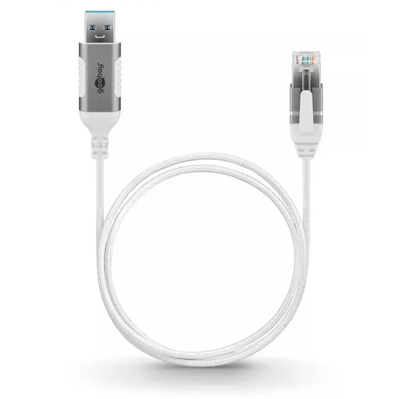 Cabo de rede Goobay 74384 USB 3.0 Type-A RJ45 15 m branco
