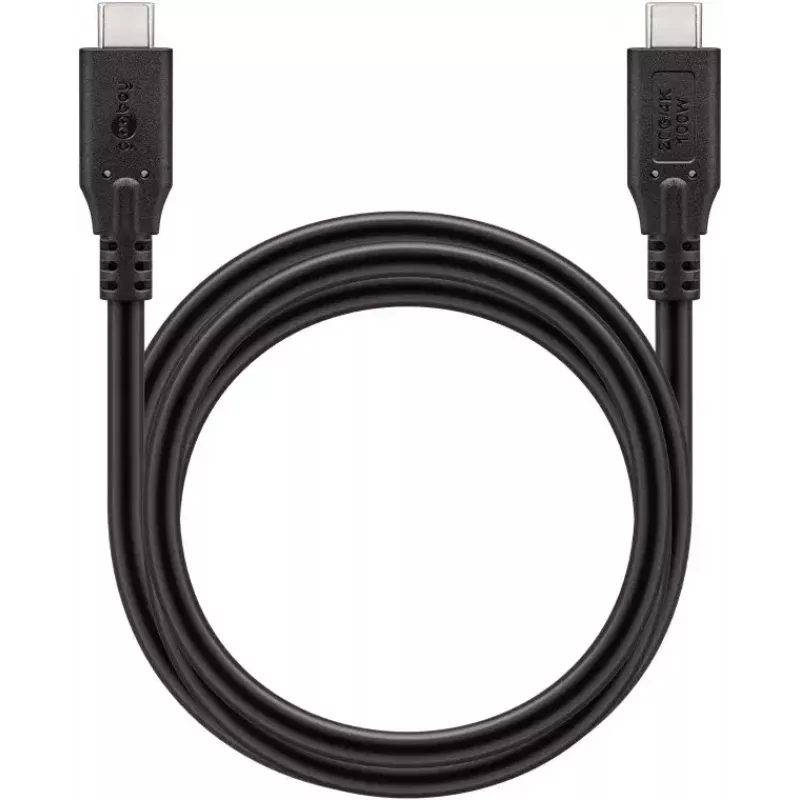 Cabo USB Goobay 74196 USB4 Gen 2x2 1,5 m USB-C preto