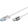 Cabo de rede Goobay 74380 USB 3.0 Type-A RJ45 3 m branco
