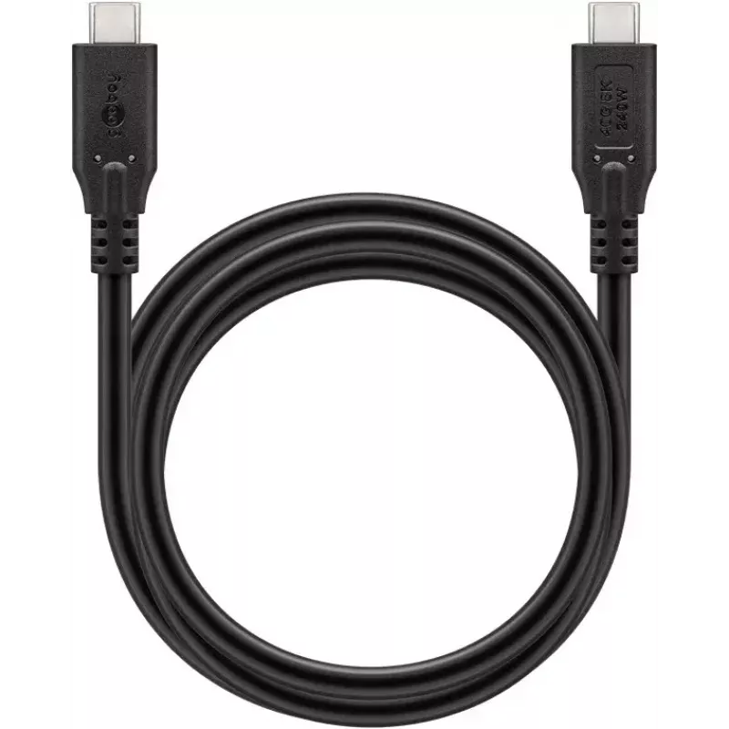 Cabo USB Goobay 74184 USB4 Gen 2x2 1,5 m USB-C preto