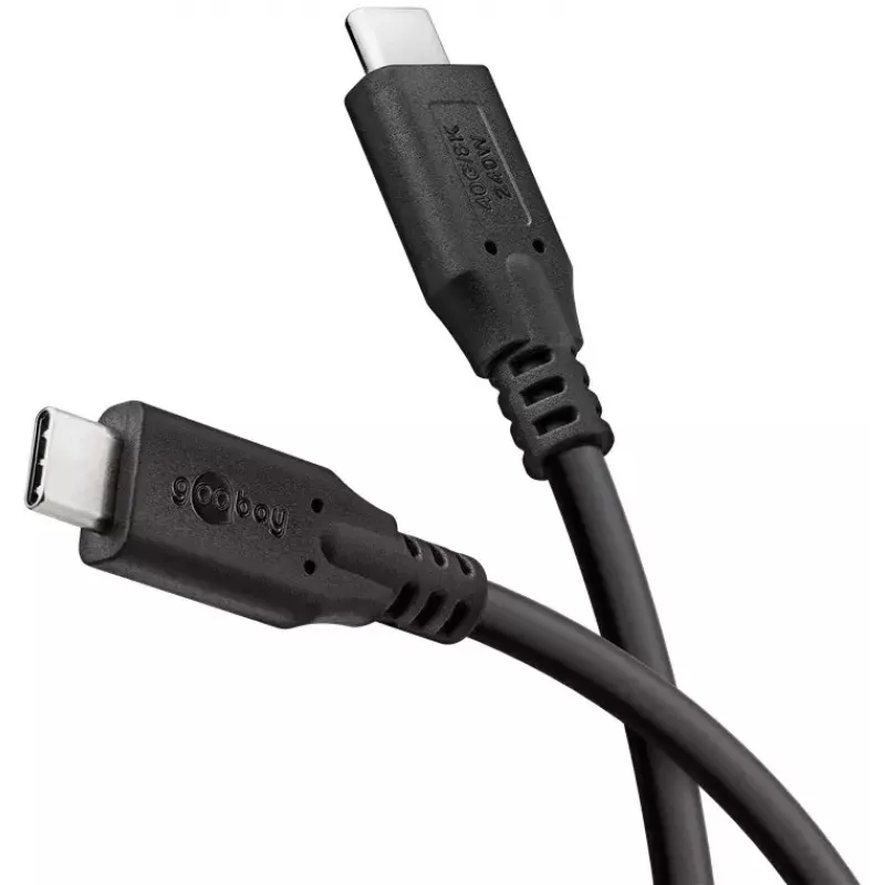 Cabo USB Goobay 74184 USB4 Gen 2x2 1,5 m USB-C preto