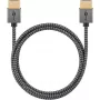 Cabo HDMI Goobay 1 m Type-A macho para macho 18 Gbit/s cinzento
