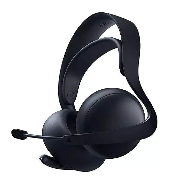 Headset Sony Pulse Elite sem fios com arco de cabeça gaming Bluetooth preto