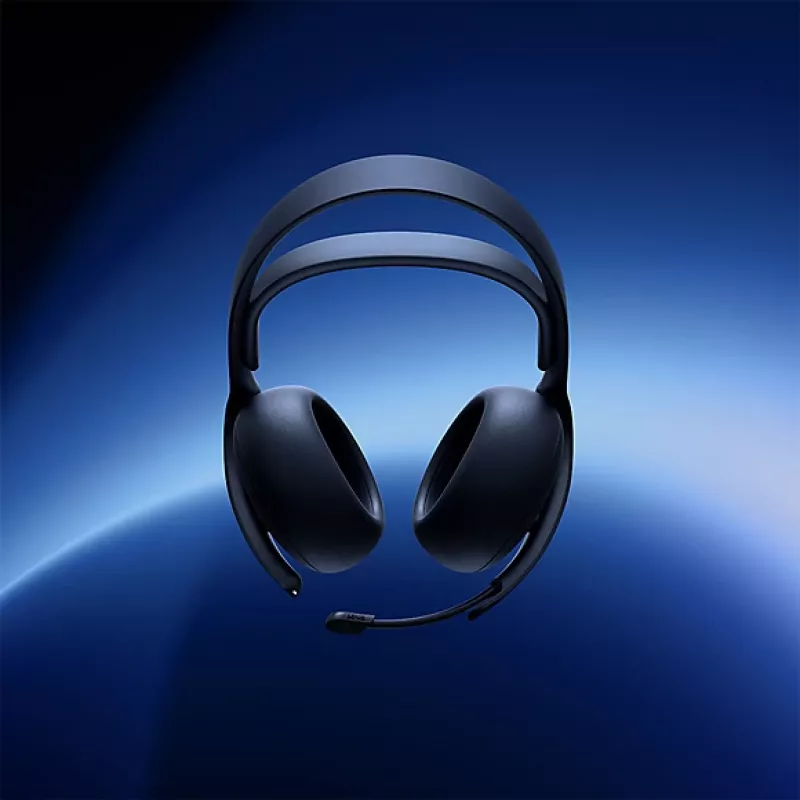 Headset Sony Pulse Elite sem fios com arco de cabeça gaming Bluetooth preto