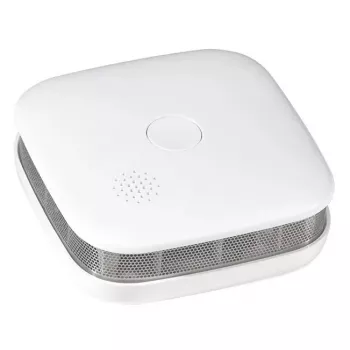 Detetor de fumo LOGILINK SC0018 — reflexão fotoelétrica, sem fios, a pilhas, pilha de 10 anos, 76×28,5 mm