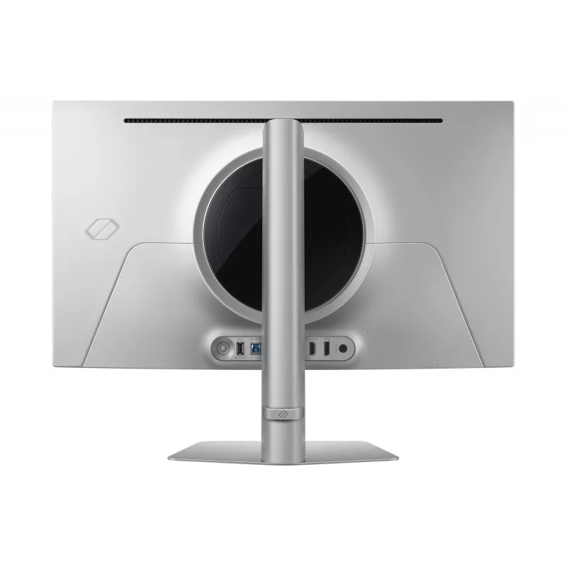 Monitor Samsung G81SF 68,6 cm (27 polegadas) 3840 x 2160 4K Ultra HD OLED prateado