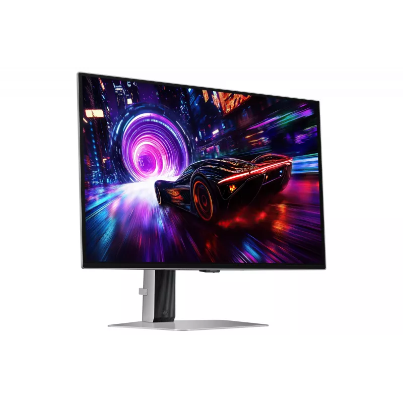 Monitor Samsung G81SF 68,6 cm (27 polegadas) 3840 x 2160 4K Ultra HD OLED prateado