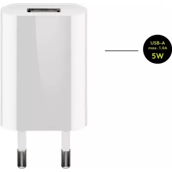 Conjunto de carregador Goobay 5W Apple Lightning interior AC telemóvel