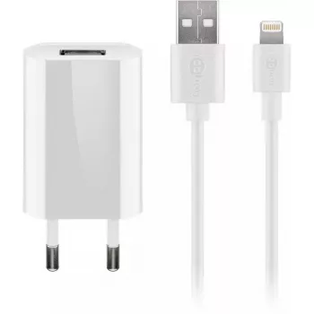 Conjunto de carregador Goobay 5W Apple Lightning interior AC telemóvel