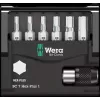 Wera Bit-Check 7 Hex-Plus 1 Conjunto de pontas de chave de fendas, 7 peças, H2-H6