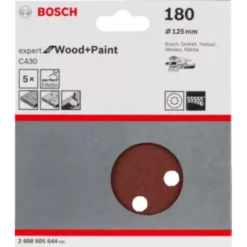 Discos de lixa Bosch C430 Expert para madeira e verniz