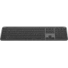 Teclado Logitech K950 Signature fino Office RF Wireless Bluetooth QWERTY Dinamarquês Finlandês Nórdico Sueco grafite