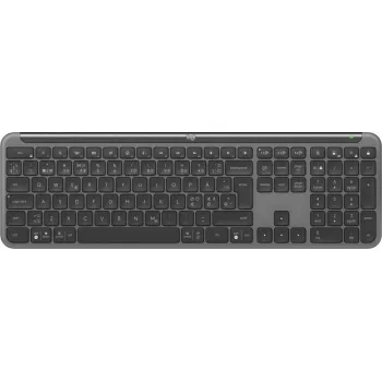 Teclado Logitech K950 Signature fino Office RF Wireless Bluetooth QWERTY Dinamarquês Finlandês Nórdico Sueco grafite