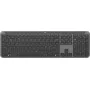 Teclado Logitech K950 Signature fino Office RF Wireless Bluetooth QWERTY Dinamarquês Finlandês Nórdico Sueco grafite