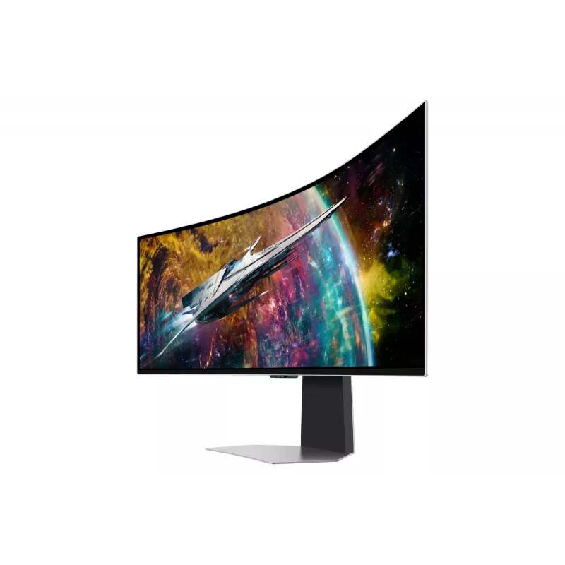 Monitor de computador Samsung G95SC 124,5 cm (49 polegadas) 5120 x 1440 Dual QHD OLED prateado