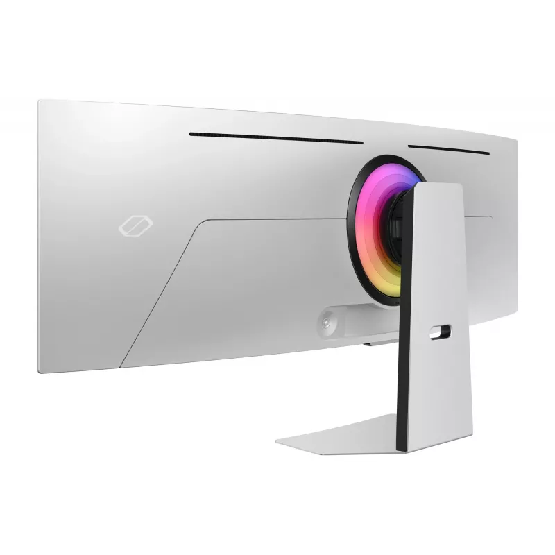 Monitor de computador Samsung G95SC 124,5 cm (49 polegadas) 5120 x 1440 Dual QHD OLED prateado