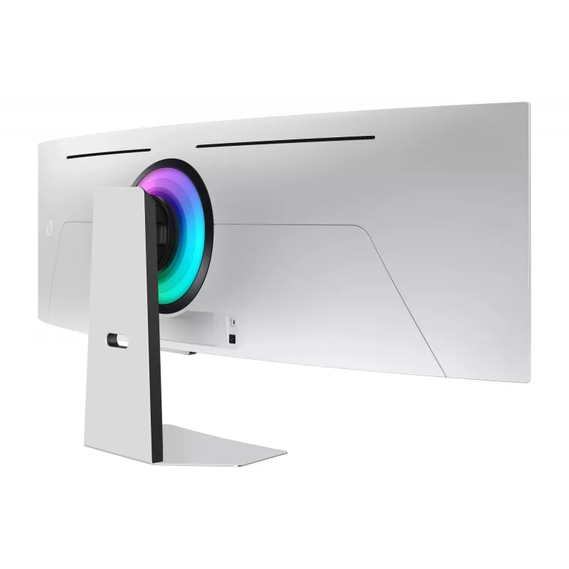 Monitor de computador Samsung G95SC 124,5 cm (49 polegadas) 5120 x 1440 Dual QHD OLED prateado