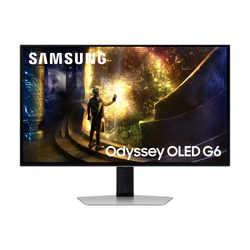 Monitor de computador Samsung G61SD 68,6 cm (27 polegadas) 2560 x 1440 píxeis Quad HD OLED prateado