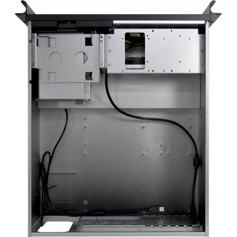 Caixa de servidor Inter-Tech 4U 4452-TFT Rack preto