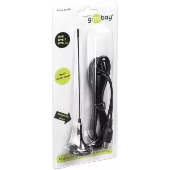 Antena Goobay Passiva DVB-T2 (HD) Mini Magnética