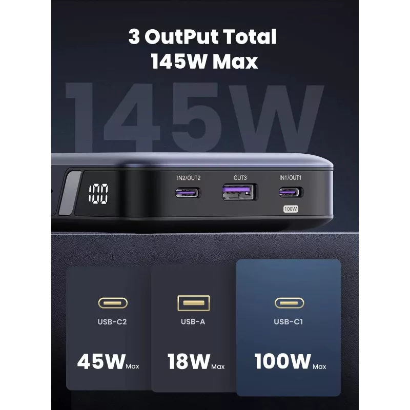 Powerbank portátil 25000 mAh Ugreen 90597A
